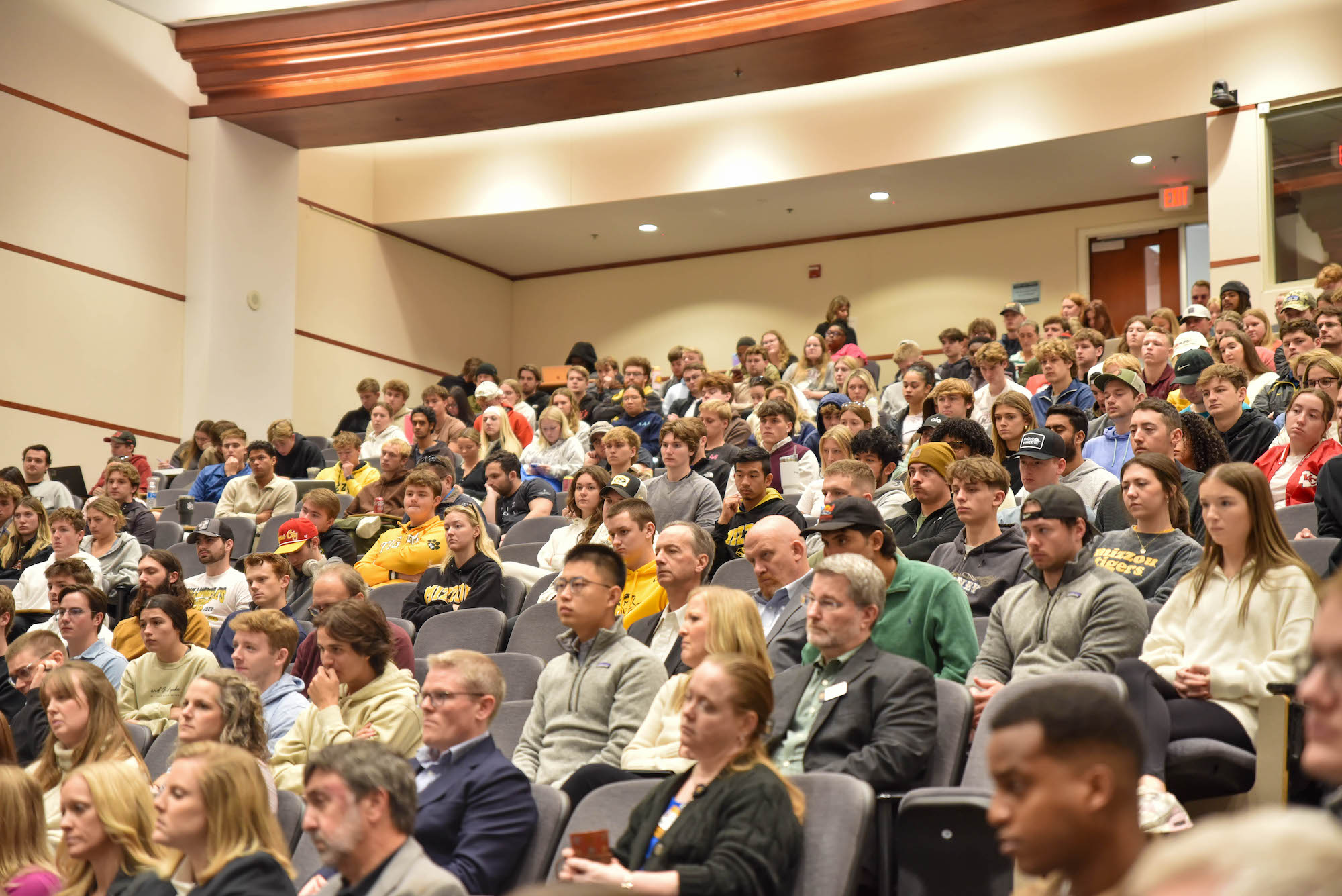 Packed Bush Auditorium