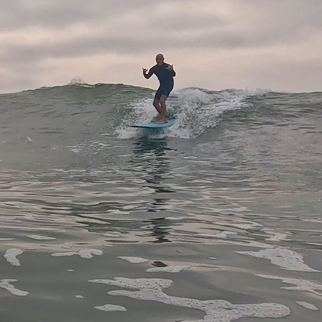 Jay Dawdy surfing