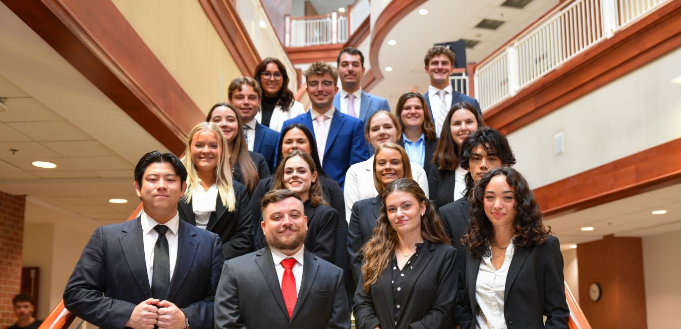 Image: ITC interns pose for group photo in Cornell Hall