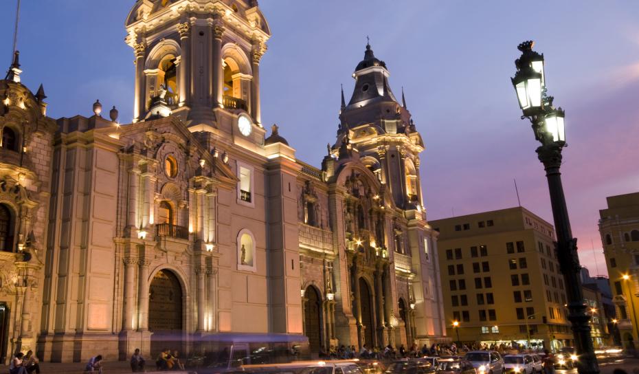 Cathedral on Plaza de Armas Lima, Peru
