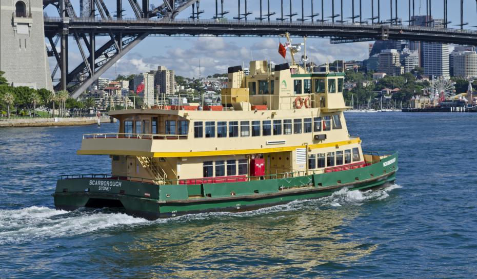 water taxi in Sydney Harbor