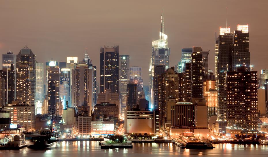 Manhattan at night