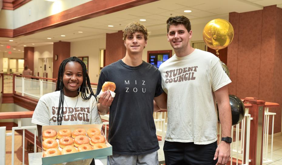 Image: donuts with the dean