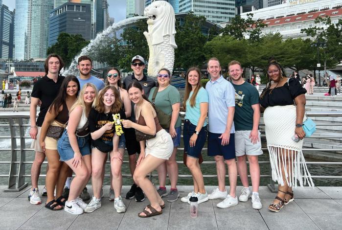 Group photo of Mizzou students who studied abroad in Southeast Asia in May 2023.