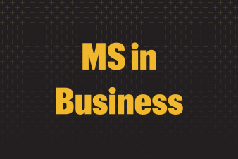 Graphic: MS in Business