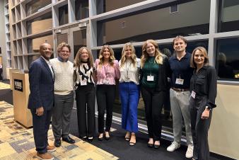 Image: Trulaske students pose for group photo at Purdue's HR Case Competition