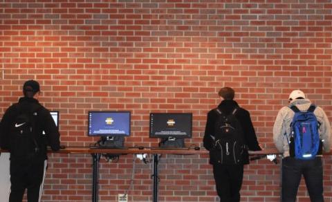 Common student space in Cornell Hall