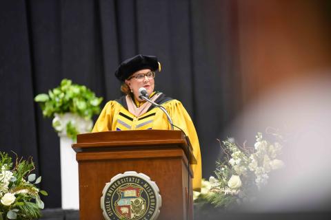 Trulaske alumna Robin Wenneker, vice chair of the University of Missouri Board of Curators