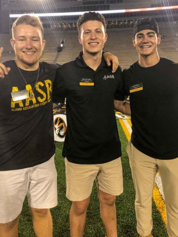 Koehly, left, found that getting involved on campus was the best way to make new friends and experience Mizzou.