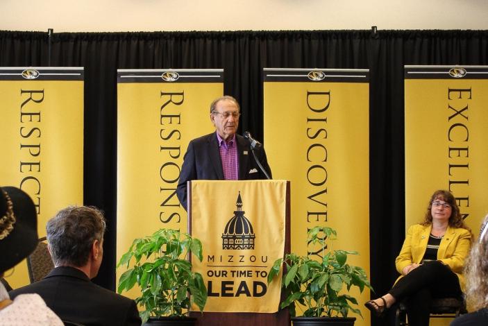 Image: MU Alumnus Jim Pace announced a $1.5 million gift to improve business practices at the University of Missouri.