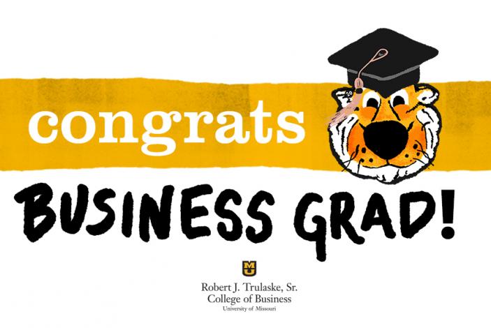 Graphic: Congrats Business Grad