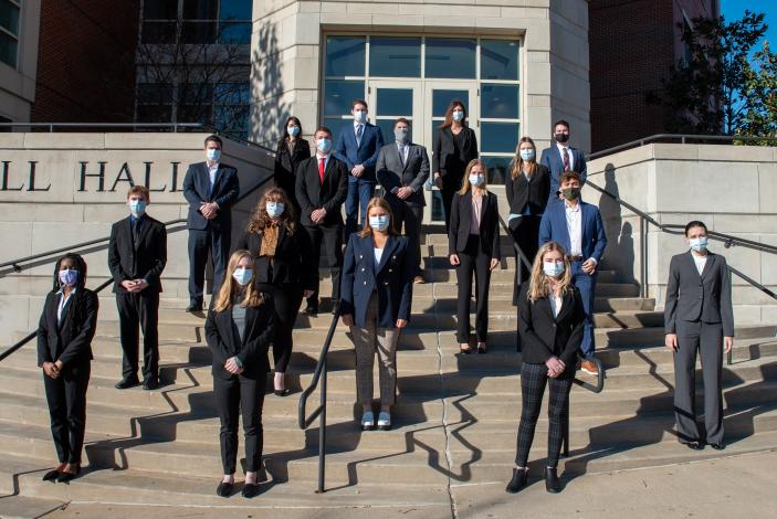 Group Shot of ITC students standing outside Cornell