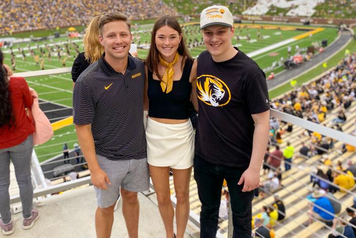 Stevie Hefner at Tiger football game.