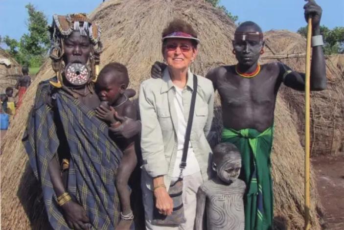 Walsworth with Villagers