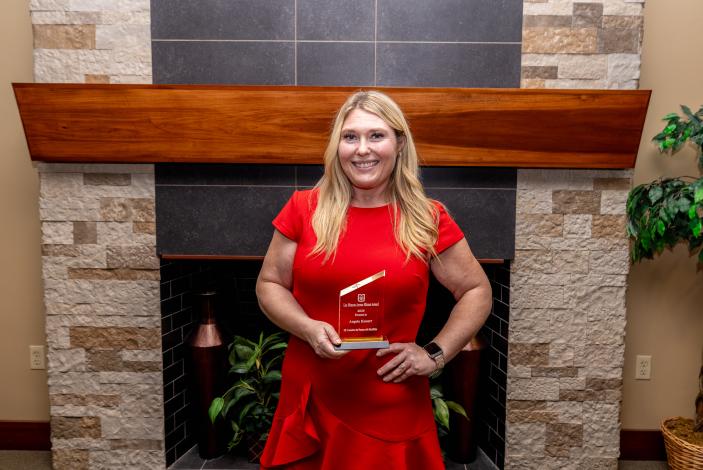 Angela Accepting Her Award