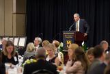Image: Dean Ajay speaking at the honors luncheon.