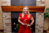 Angela Accepting Her Award