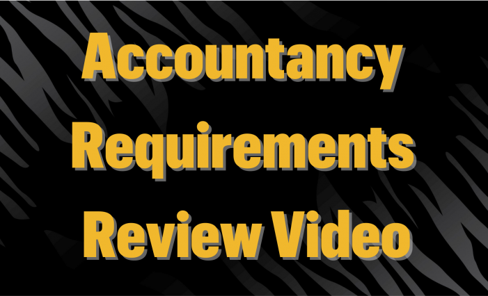 Accountancy Requirements Video
