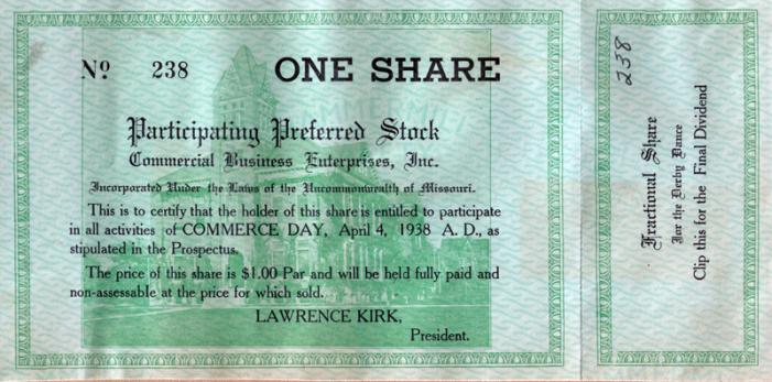 Image: One share of Participating Preferred Stock 