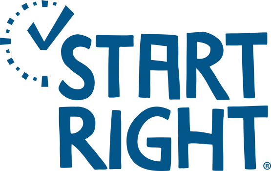Start Right Logo, blue