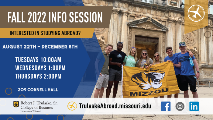 Information Session Times Fall 2022