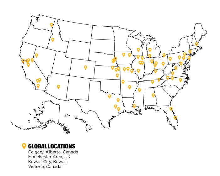 Image: Map with all PhD Alumni placement locations
