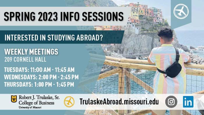 Fall 2023 info session times in 209 Cornell Hall