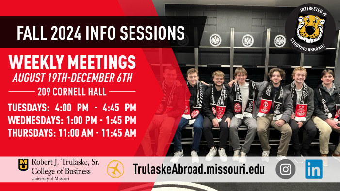 Fall Semester 24 Info Session Times
