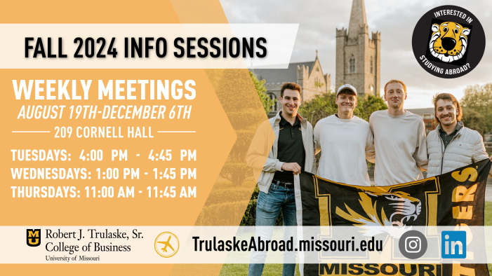 Fall 2024 Info Session Times