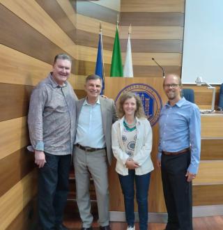 Joel Poor, Trulaske; Mauro Cavallone, Bergamo; Laura Vigano, Bergamo, Ken Shaw, Trulaske.